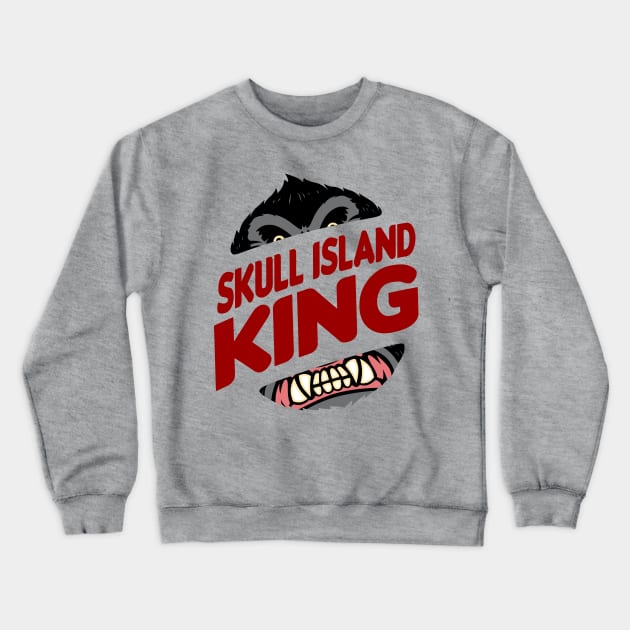 Giant Gorilla Monster Movie Logo Parody Crewneck Sweatshirt by BoggsNicolas